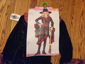 NEU Fun World Rüschen Hexe Kinderkostüm Größe Medium 8-10 - Bild 1 von 5