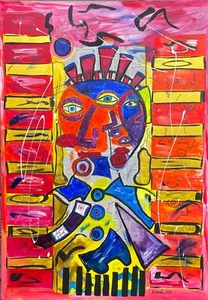 KienleArts Original Acryl Gemälde 70x100 abstrakt modern bunt Unikat Wandbil 385 - Bild 1 von 17