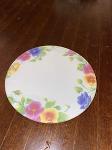 Corelle Summer Blush Round Trivet 7 3/4" Melamine Footed by Reston Lloyd - Picture 1 of 2