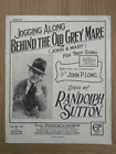 Jogging Along Behind The Old Grey Mare Sheet Music FREE POST