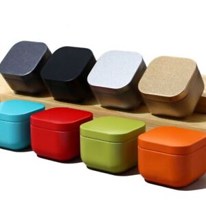 Stockage de thé Pots de bougie carrés Boîte de boîtes Des boîtes vides