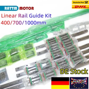【DE】20mm Linearführung 400/700/1000mm+SFU1605 Ballscrew Kugelumlaufspindel Kit - Bild 1 von 16