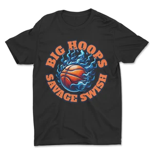 Individuelles T-Shirt, Big Hoops, Dtf Print On Next Level T-Shirt Unisex weiche Baumwolle - Bild 1 von 12