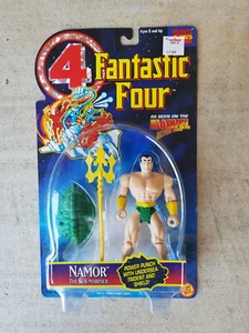 Fantastic Four Namor Submariner with Trident & Shield Marvel 1995 Toy Biz MOC - Bild 1 von 2