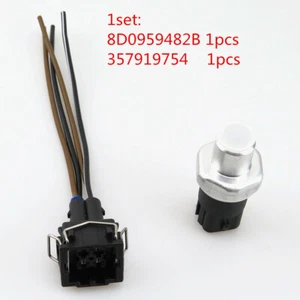 Air Conditioner Start Pressure Switches Sensor+Plug Cable For Audi A4 A6 S4 S8 - Picture 1 of 5