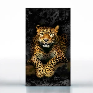 WANDBILDER XXL LEINWAND BILD LEOPARD TIERE ABSTRAKTE BILDER WOHNZIMMER 2808A - Bild 1 von 7