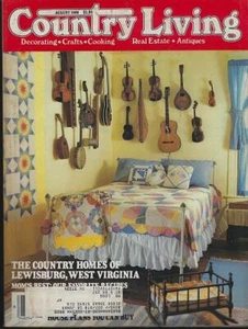 Country Living Magazine August 1988 Lewisburg, West Virginia Linens Teddy Bears - Picture 1 of 1