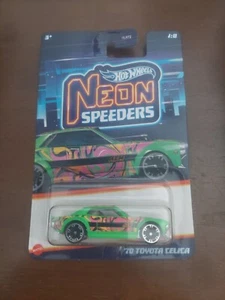 Toyota Celica Hot Wheels 1970 velocidades de neón 1/8 verde - Imagen 1 de 1
