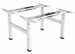 Allcam EDF04QW Quad-motor Back-to-Back Sit-stand Desk Frame White