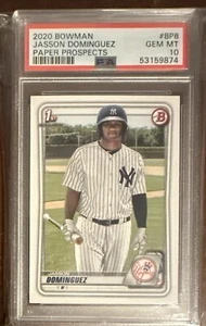 JASSON DOMINGUEZ 2020 Bowman Prospects #BP-8 PSA 10 Gem Mint - Picture 1 of 3