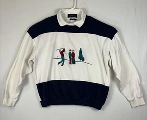 Suéter de golf vintage Pringle of Scotland para hombre talla L bordado algodón para golfista - Imagen 1 de 24