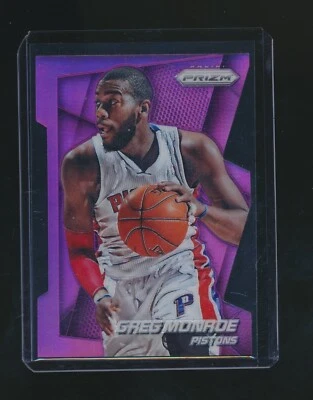 GREG MONROE 2014-15 PANINI PRIZM PURPLE PRIZM DIE-CUT PARALLEL 056/139 #103 - Image 1 of 2