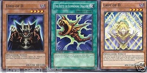 Lord of D. (SUPER) SDK + La Flauta de la Invocación (SUPER) SDK + Dama de D. NM YUGIOH - Imagen 1 de 1