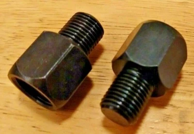 Adaptadores de eje de pedal de bicicleta, pedales de 9/16" a bielas de 1/2" Foto 1 de 4