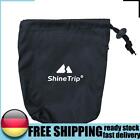 Outdoor Hiking Kits Storage Bag Camping Nail Wind Rope Buckle Pouch (Black) DE