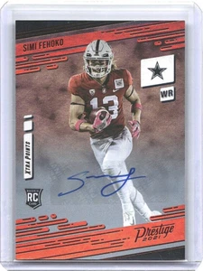 Simi Fehoko 2021 Prestige Xtra Points Premium Red #286 Auto Cowboys Stanford - Picture 1 of 2