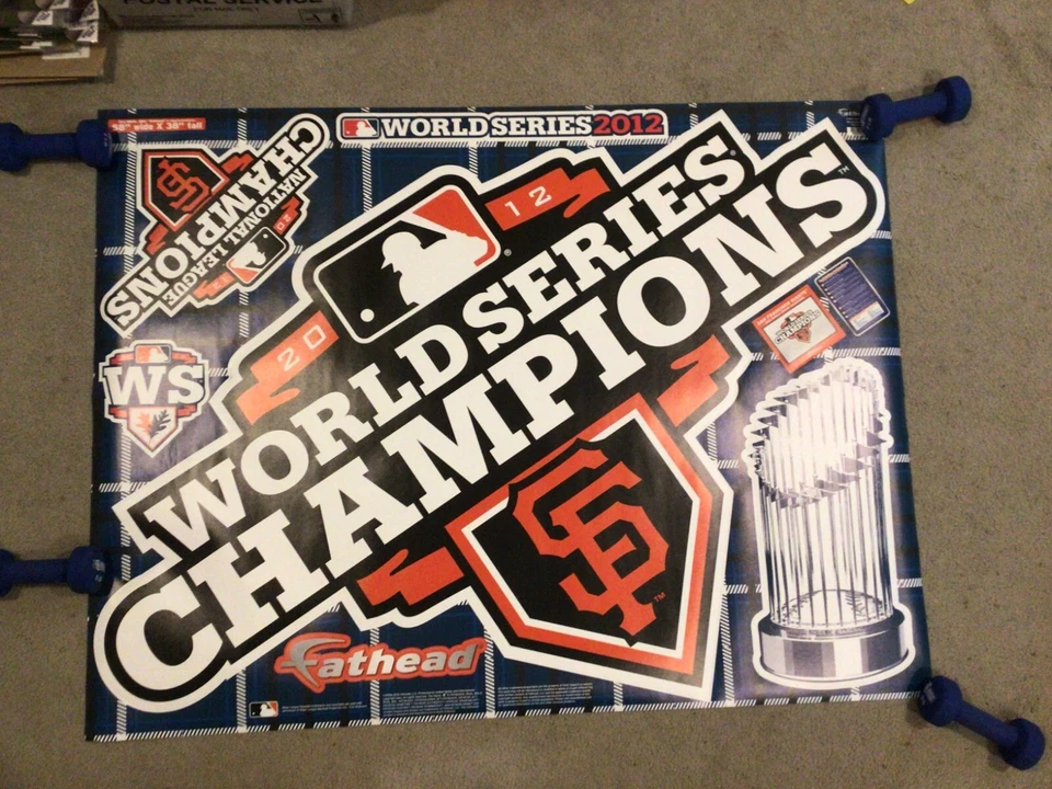 2012 World Series Champions Giants 58"x38" REAL BIG Lifesize FATHEAD + Decals - Image 1 of 1