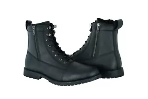 Botas de cuero Oxford informales de combate para hombre de motocicleta - Imagen 1 de 3