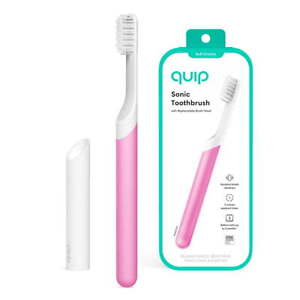 Adult Electric Toothbrush Full Head, Built-in Timer + Travel Case, Magenta