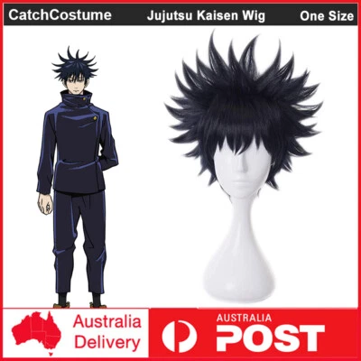 Anime Jujutsu Kaisen Fushiguro Megumi Disfraz Peluca Halloween Fiesta Pelo Foto 1 de 4