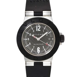 Reloj para dama BVLGARI aluminio AL29TA fecha cuarzo esfera de carbono negro 90291280 - Imagen 1 de 6