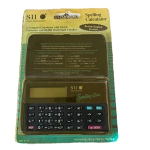 Seiko Instruments SC-1110 Vintage Spelling Calculator with Metric Converter 90s - Picture 1 of 4