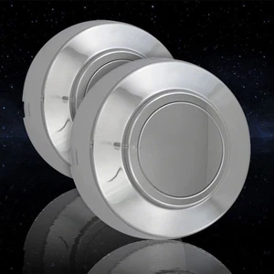 2-pack of Front Chrome Center Caps for 1995-2008 E-350 - ARFZ069 - Picture 1 of 3