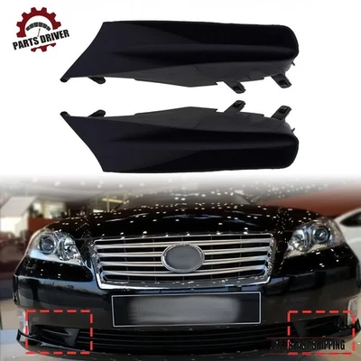 Fits 2010-2012 Lexus ES350 Black Plastic 5314133100 2pcs Front Bumper Grille Set Foto 1 de 4