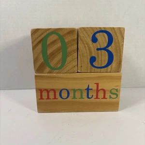 Baby Age Photo Milestone Blocks – Weeks, Months & Years Box Set - Picture 1 of 6