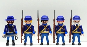 5 x NORDSTAATLER SOLDAT REG. 3 Playmobil zu Bull Run ACW Potomac Custom - RAR ! - Picture 1 of 10