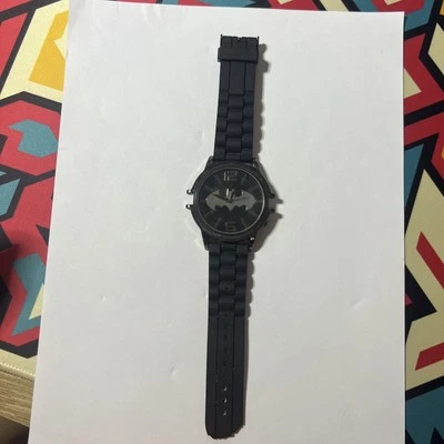 Reloj Batman TM y DC Comics S16 correa de silicona negra BAT9484 solo piezas Foto 1 de 4