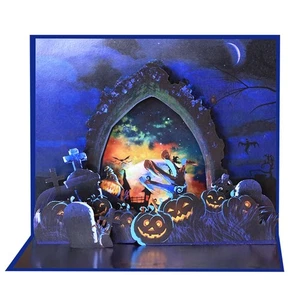 3D Halloween Greeting Cards Pumpkin Halloween Card for Kids Boys Girls Gift - Picture 1 of 8