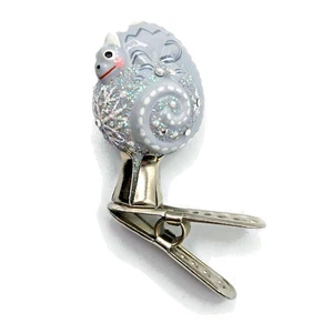 Patricia Breen Petite Miniatura Camaleón Copos de Nieve Platino Adorno de Navidad - Imagen 1 de 8