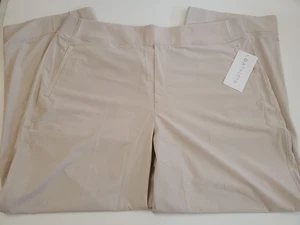 Athleta Größe 22 elfenbeinweiß Brooklyn Heights neu weites Bein Hose neu mit Etikett - Bild 1 von 11
