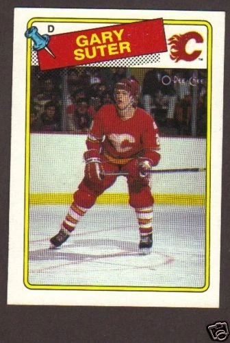 1988-89 OPC Hockey Gary Suter #43 Calgary Flames NM/MT - Image 1 of 1