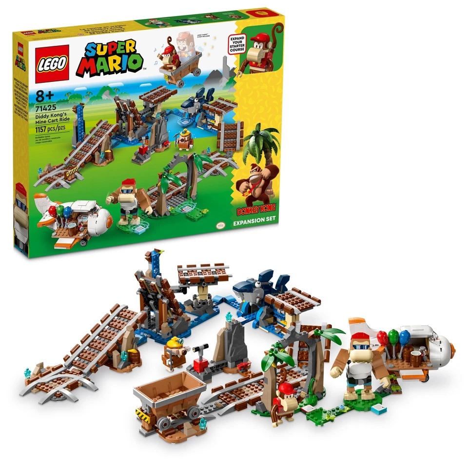 LEGO Super Mario: Diddy Kong's Mine Cart Ride Expansion Set (71425)