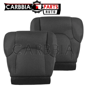 Front Driver & Passenger Lower Seat Covers Dark Gray Cloth Fits Nissan Frontier - Picture 1 of 11