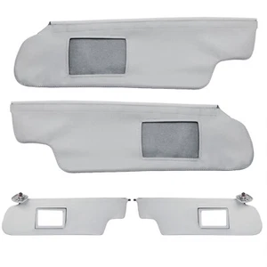 Sun Visor Replacement Cover Driver Passenger Fits Ford F-150 1997-1999 Gray - Picture 1 of 10