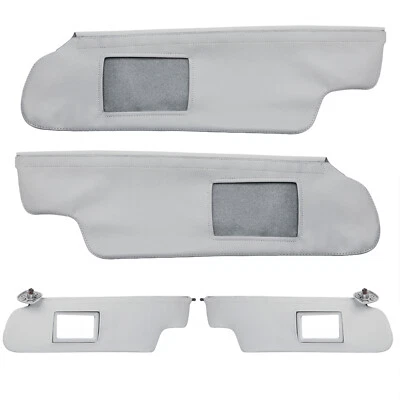 Sun Visor Replacement Cover Driver Passenger Fits Ford F-150 1997-1999 Gray - Image 1 of 4