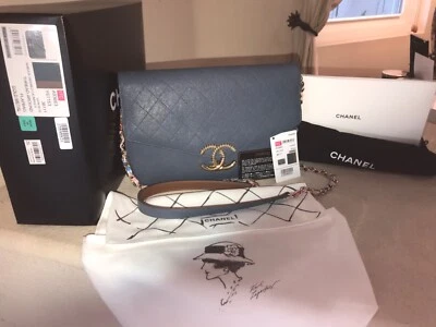 Chanel Limited Edition Nubuck Flapbag/Crossbody with a 29” Extended Chain - Image 1 of 4