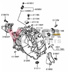 Input Shaft Oil Seal (6-speed) to suit Mitsubishi Lancer Evolution 8 / 9 MN13238 - Picture 1 of 1