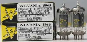 5965 12AT7 Sylvania NOS NIB made in U.S.A Amplitrex tested Qty 1 MP 2PC - Picture 1 of 8