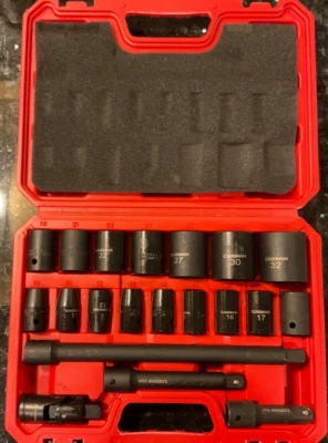 CASOMAN 1/2" Drive Master Impact Hex Bit Set, Hex Driver, SAE/Metric, 20-Piece - Image 1 of 3