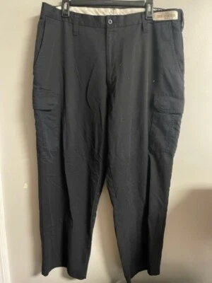 Men's Black Cintas Comfort Flex Cargo Pants Size 38x27 #O - Image 1 of 4