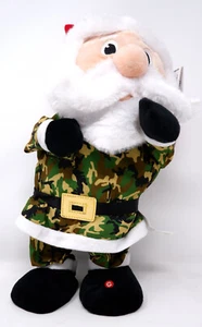 HOME ACCENTS HOLIDAY 1006 464 546 ANIMADO MILITAR SANTA, BAILES CON CANCIÓN - ¡NUEVO! - Imagen 1 de 2