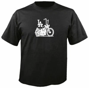 LA BOBBERS T SHIRT biker chopper mc motorcycle harley custom d pan shovel los an - Picture 1 of 1