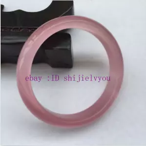 Chinese Natural pink Lavender Nephrite Jade/ Gems Bracelet Bangle 60-61mm - Picture 1 of 6