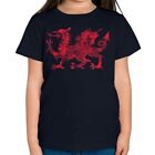 Dragon Gallois Éclaboussures Enfants T-Shirt Cadeau de Galles Football