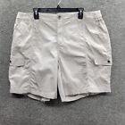 Style & Co Shorts Damen 20 W beige Stein Wand Komfort Taille Cargo neu mit Etikett