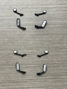 2 SETS - 1/64 DCP PARTS BLACK BACK FREIGHTLINER CASCADIA MIRRORS - Picture 1 of 1